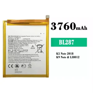 Baterai Original BL287 for Lenovo K5 Note 2018/K9 Note