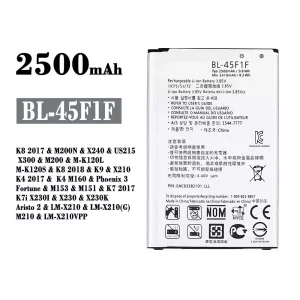 Baterai Original BL-45F1F for LG K8 2017 / K8 2018 / K9 / K4 2017 / Phoenix 3 / K7 2017 / Aristo 2