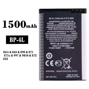 Baterai Original BP-4L for Nokia E61i/E63/E90/E71/E71x/N97/N810/E72/E52
