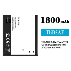 Baterai Original TliB5AF for Alcatel TCL S800/One Touch 997D