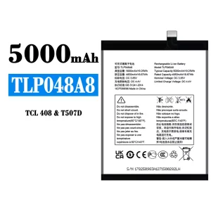 Baterai Original TLP048A8 for Alcatel TCL 408/T507D