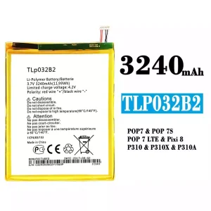 Baterai Original TLP032B2 for Alcatel POP 7/POP 7S/POP 7 LTE/Pixi 8