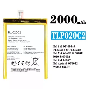 Baterai Original TLp020C2 for Alcatel Idol S/Idol X/IDOL 2 /IDOL ALPHA