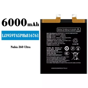 Baterai Original Li3959T45P8h816761 for Nubia Z60 Ultra