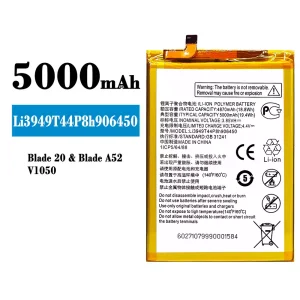 Baterai Original Li3949T44P8h906450 for ZTE Blade 20/Blade A52