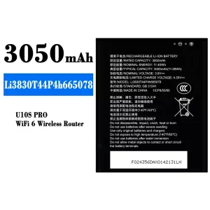 Baterai Original Li3830T44P4h665078 for ZTE U10S Pro