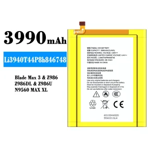 Baterai Original Li3940T44P8h846748 for ZTE Blade Max 3