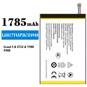 Baterai Original Li3817T43P3h724940 for ZTE Grand S/Z753/V988/N988