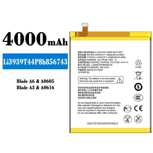 Baterai Original Li3939T44P8h856743 for ZTE Blade A6/A3