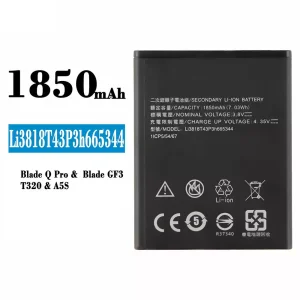 Baterai Original Li3818T43P3h665344 for ZTE Blade Q Pro/Blade GF3/T320/A5S