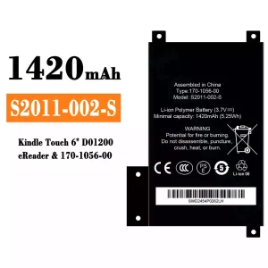 Baterai Original S2011-002-S for Amazon Kindle touch 6" D01200 eReader/170-1056-00