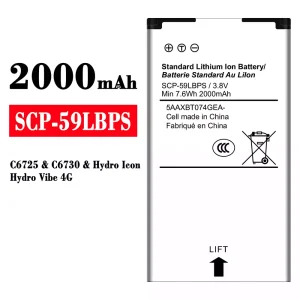 Baterai Original SCP-59LBPS for Kyocera Hydro Icon/Hydro Vibe 4G/C6725/C6730