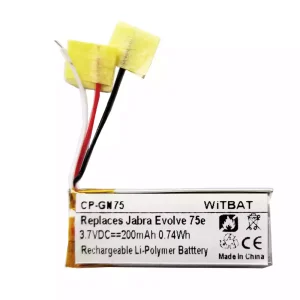 Baterai headphone Jabra HSC100W,Evolve 75e,AHB621333H