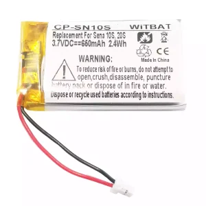 Baterai headphone Sena 10S,20S,Sena 30K SP46,Sena Tufftalk Lite,Sena 10S-01,Sena 20s-01,Sena 20s evo,Sena 30K-01D,802540