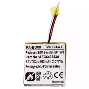 Baterai headphone B&O B'eoplay E8, Be'oplay E8 TWS Case,AEC643333A